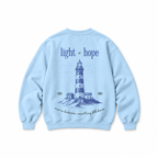 Light of Hope Crewneck Sweatshirt — Baby Blue
