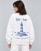 Light of Hope Crewneck Sweatshirt — White