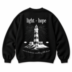 Light of Hope Crewneck Sweatshirt — Black