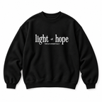 Light of Hope Crewneck Sweatshirt — Black