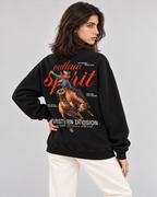 Outlaw Cowboy Crewneck Sweatshirt — Black