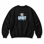 Free Spirit Crewneck Sweatshirt — Black