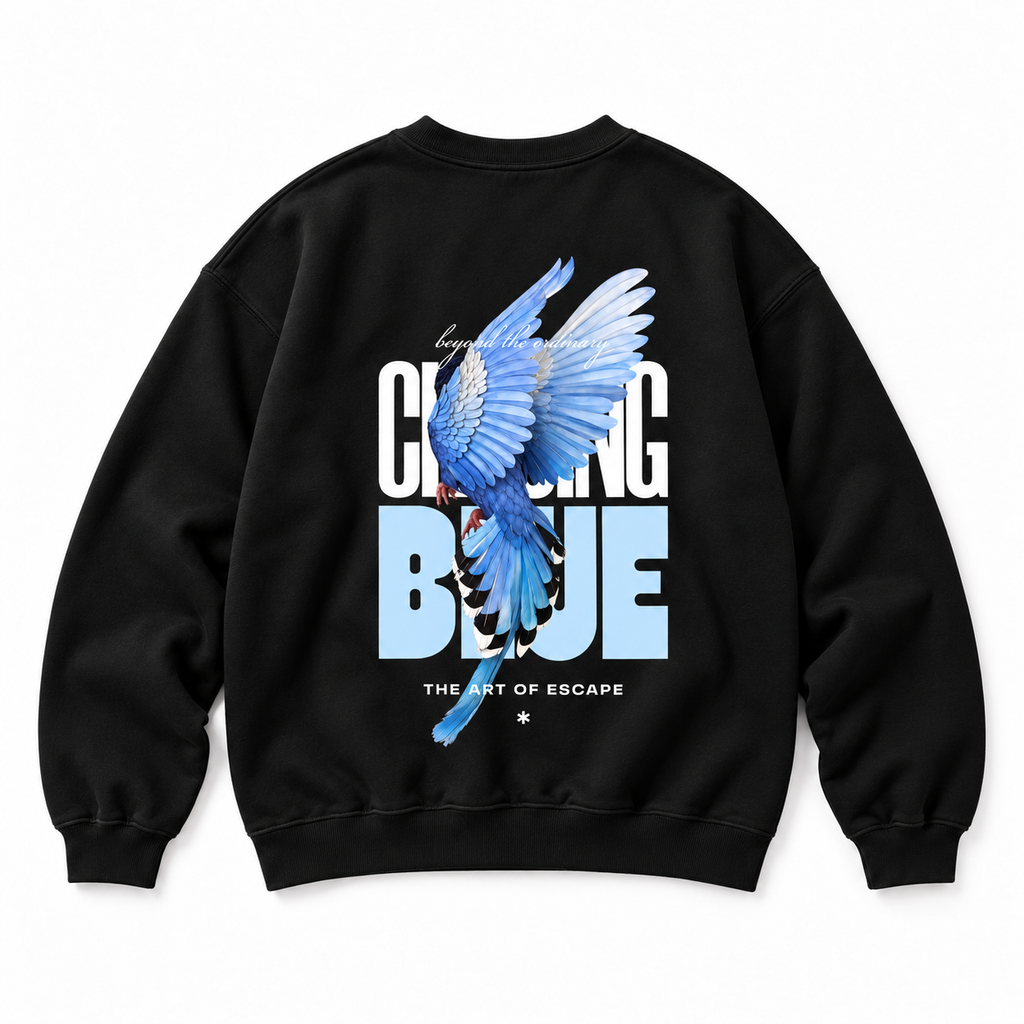 Free Spirit Crewneck Sweatshirt — Black