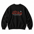 Outlaw Cowboy Crewneck Sweatshirt — Black