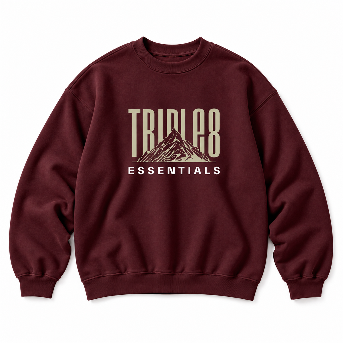 Mother Earth Crewneck Sweatshirt — Burgundy