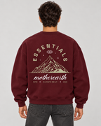Mother Earth Crewneck Sweatshirt — Burgundy
