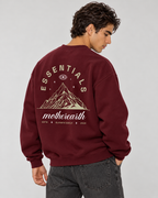 Mother Earth Crewneck Sweatshirt — Burgundy