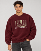 Mother Earth Crewneck Sweatshirt — Burgundy