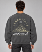 Mother Earth Crewneck Sweatshirt — Charcoal