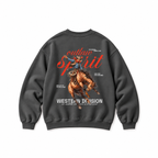 Outlaw Cowboy Crewneck Sweatshirt — Charcoal