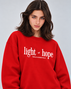 Light of Hope Crewneck Sweatshirt — Red