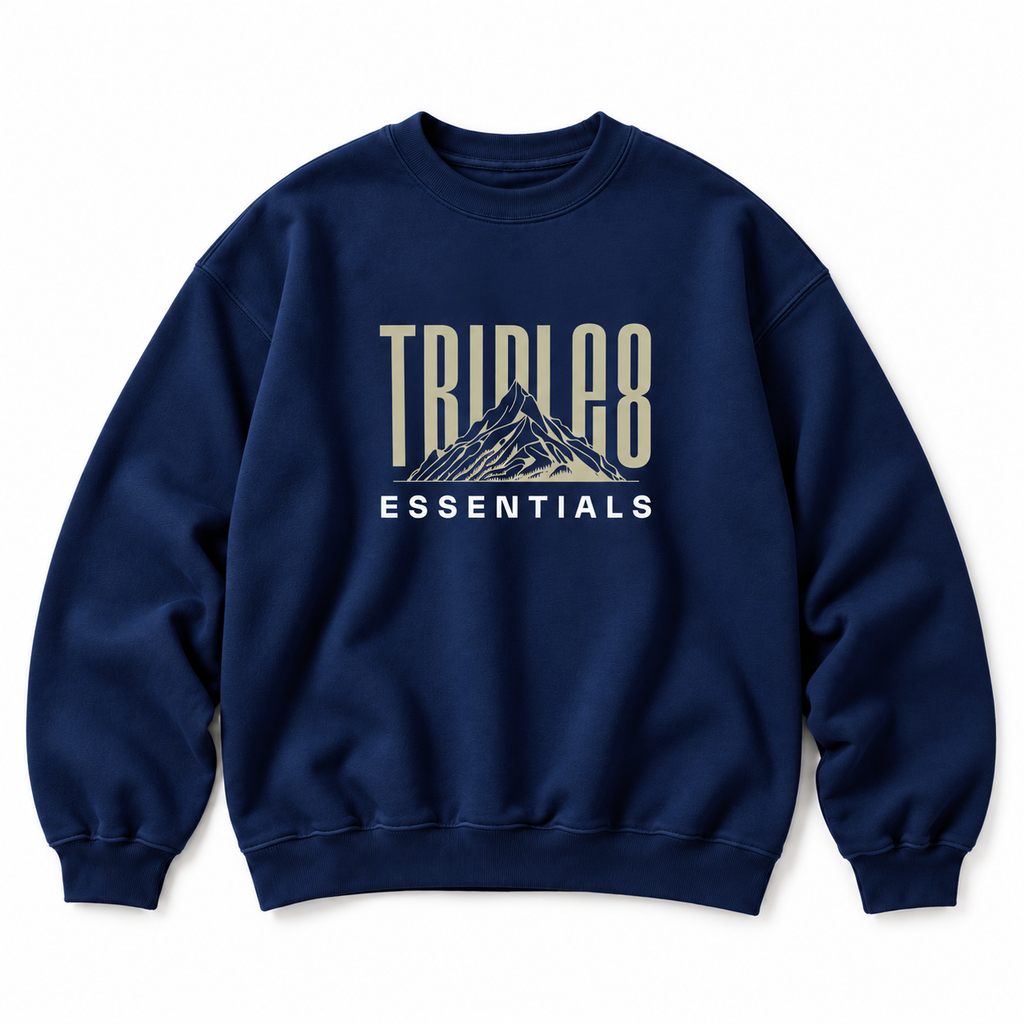 Mother Earth Crewneck Sweatshirt — Navy