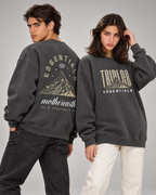 Mother Earth Crewneck Sweatshirt — Charcoal
