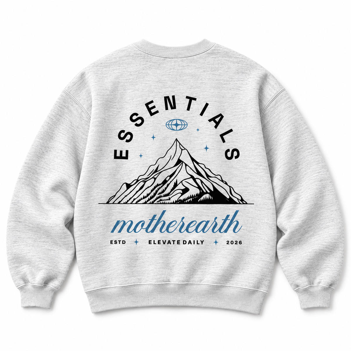 Mother Earth Crewneck Sweatshirt — Light Heather Grey