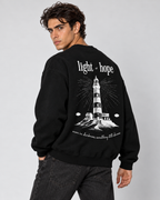 Light of Hope Crewneck Sweatshirt — Black