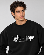Light of Hope Crewneck Sweatshirt — Black