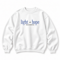 Light of Hope Crewneck Sweatshirt — White