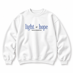 Light of Hope Crewneck Sweatshirt — White