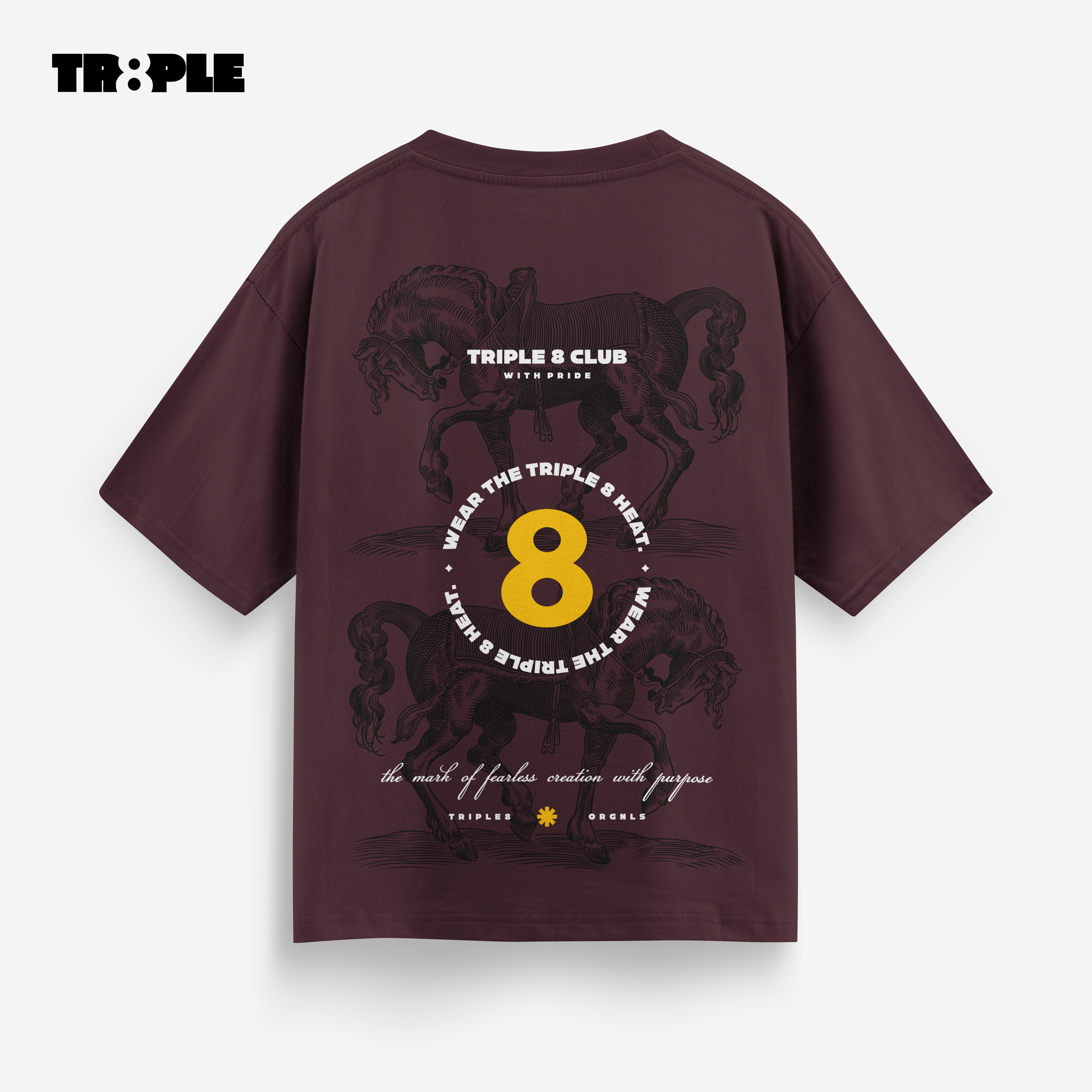 Triple Knights - Burgundy - Men