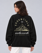 Mother Earth Crewneck Sweatshirt — Black