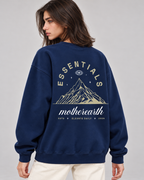 Mother Earth Crewneck Sweatshirt — Navy