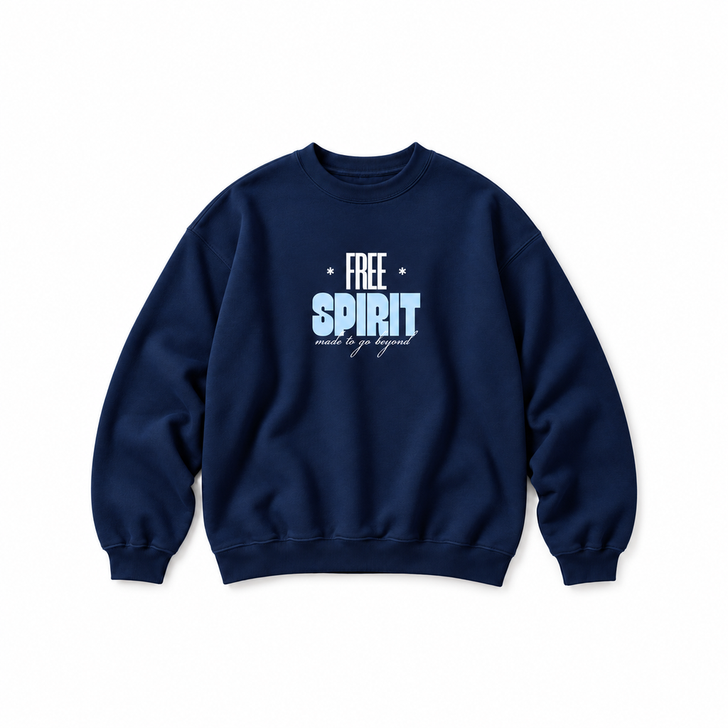 Free Spirit Crewneck Sweatshirt — Navy