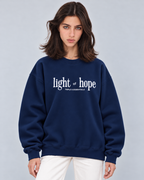 Light of Hope Crewneck Sweatshirt — Navy