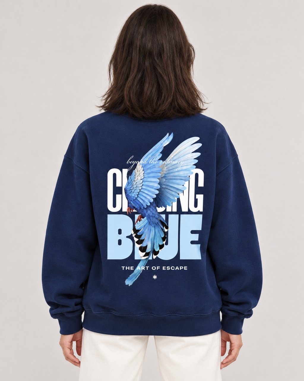 Free Spirit Crewneck Sweatshirt — Navy