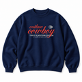 Outlaw Cowboy Crewneck Sweatshirt — Navy