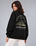 Mother Earth Crewneck Sweatshirt — Black