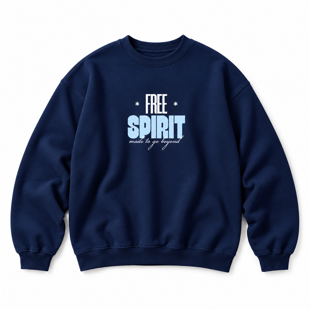 Free Spirit Crewneck Sweatshirt — Navy