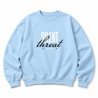 Silent Threat Crewneck Sweatshirt — Baby Blue