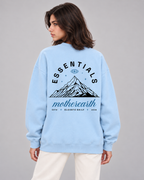 Mother Earth Crewneck Sweatshirt — Baby Blue