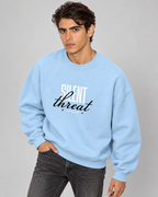 Silent Threat Crewneck Sweatshirt — Baby Blue
