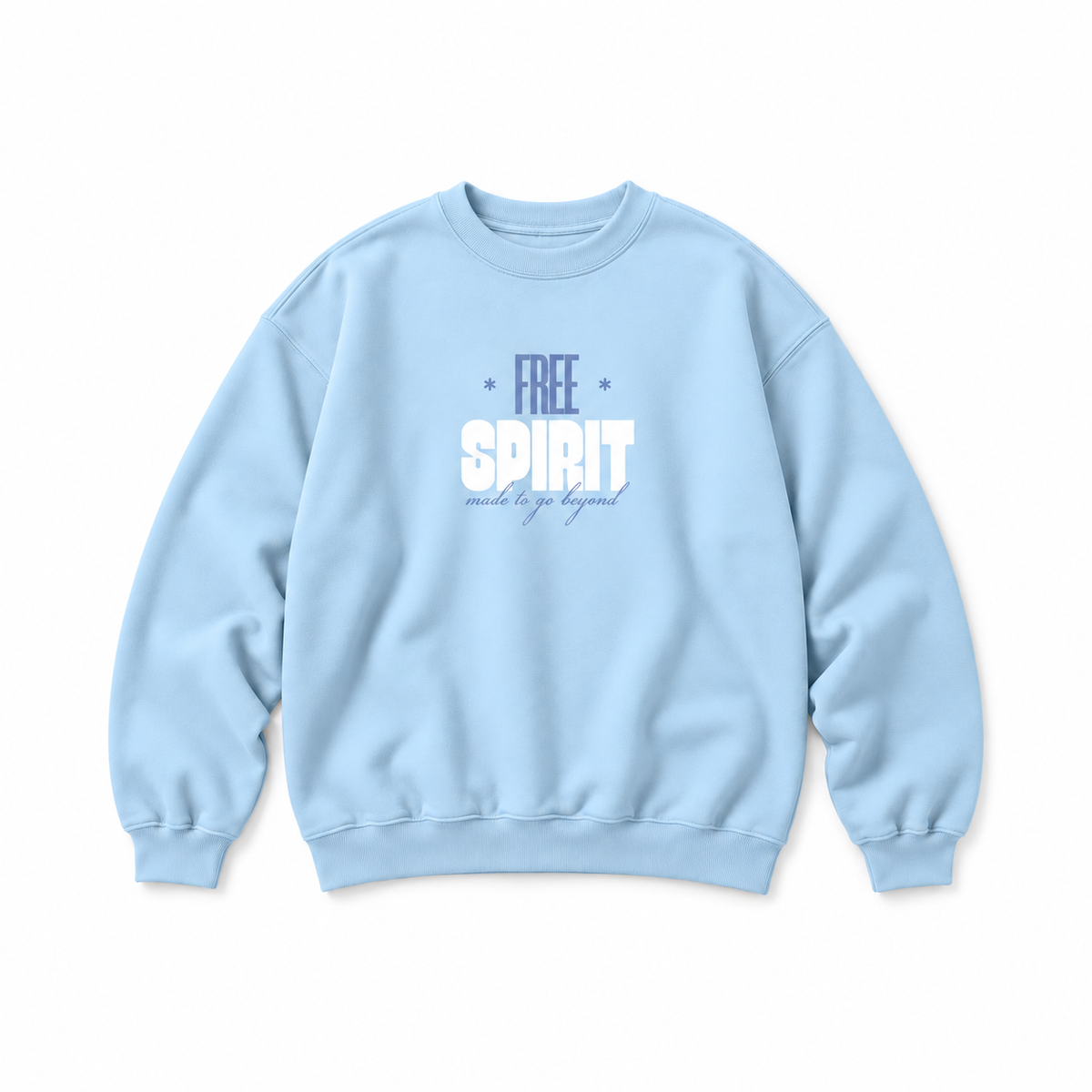 Free Spirit Crewneck Sweatshirt — Baby Blue