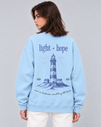 Light of Hope Crewneck Sweatshirt — Baby Blue