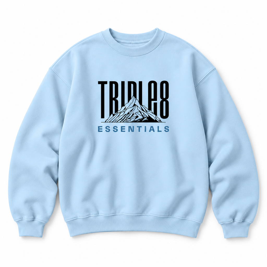 Mother Earth Crewneck Sweatshirt — Baby Blue