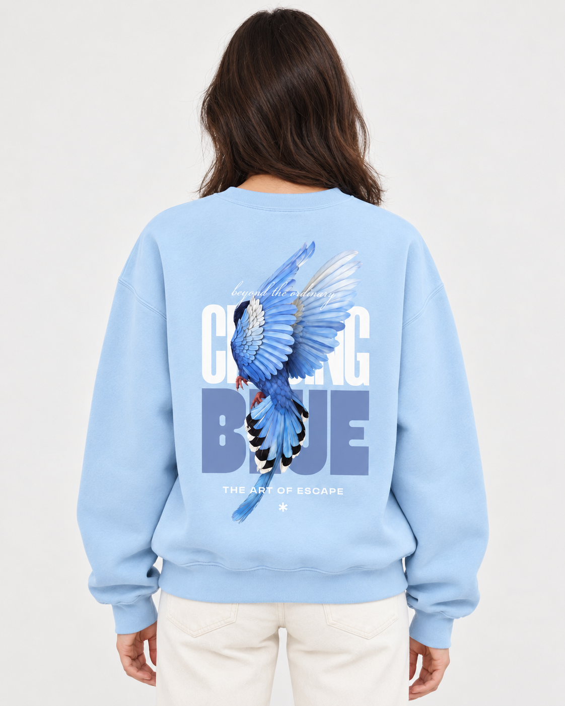 Free Spirit Crewneck Sweatshirt — Baby Blue