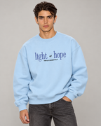 Light of Hope Crewneck Sweatshirt — Baby Blue
