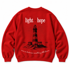 Light of Hope Crewneck Sweatshirt — Red
