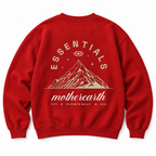 Mother Earth Crewneck Sweatshirt — Red