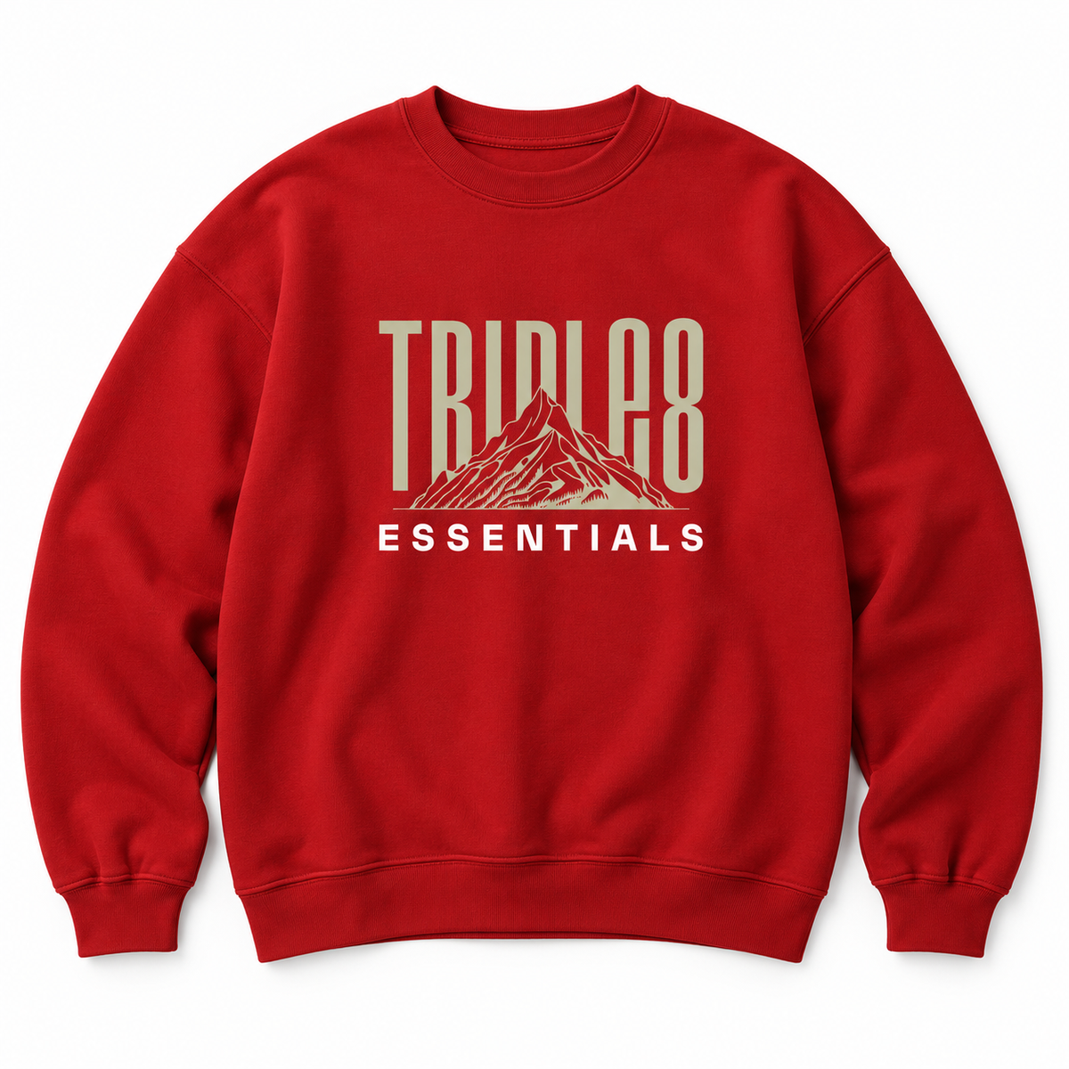 Mother Earth Crewneck Sweatshirt — Red