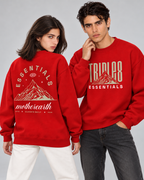 Mother Earth Crewneck Sweatshirt — Red