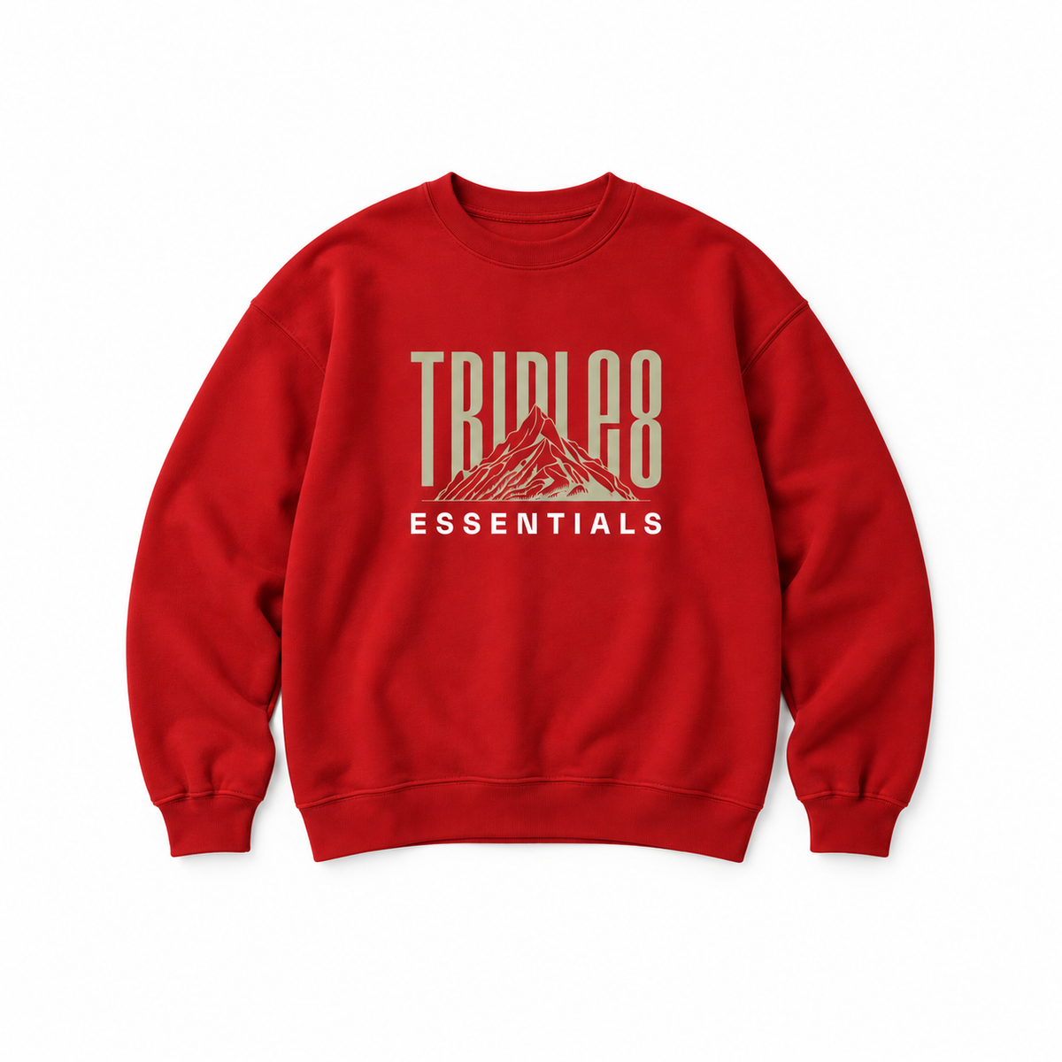 Mother Earth Crewneck Sweatshirt — Red