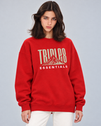 Mother Earth Crewneck Sweatshirt — Red