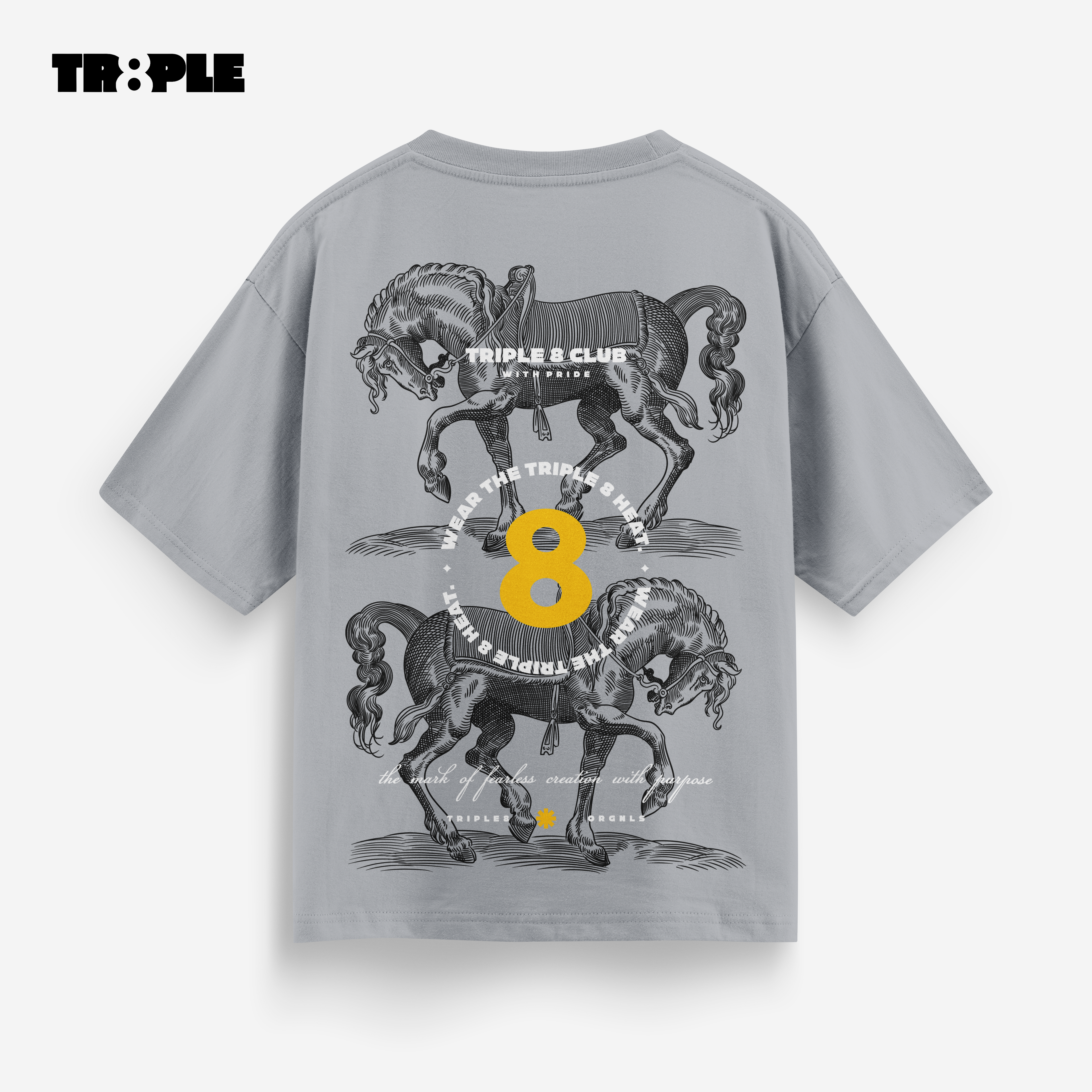 Triple Knights - Light Gray