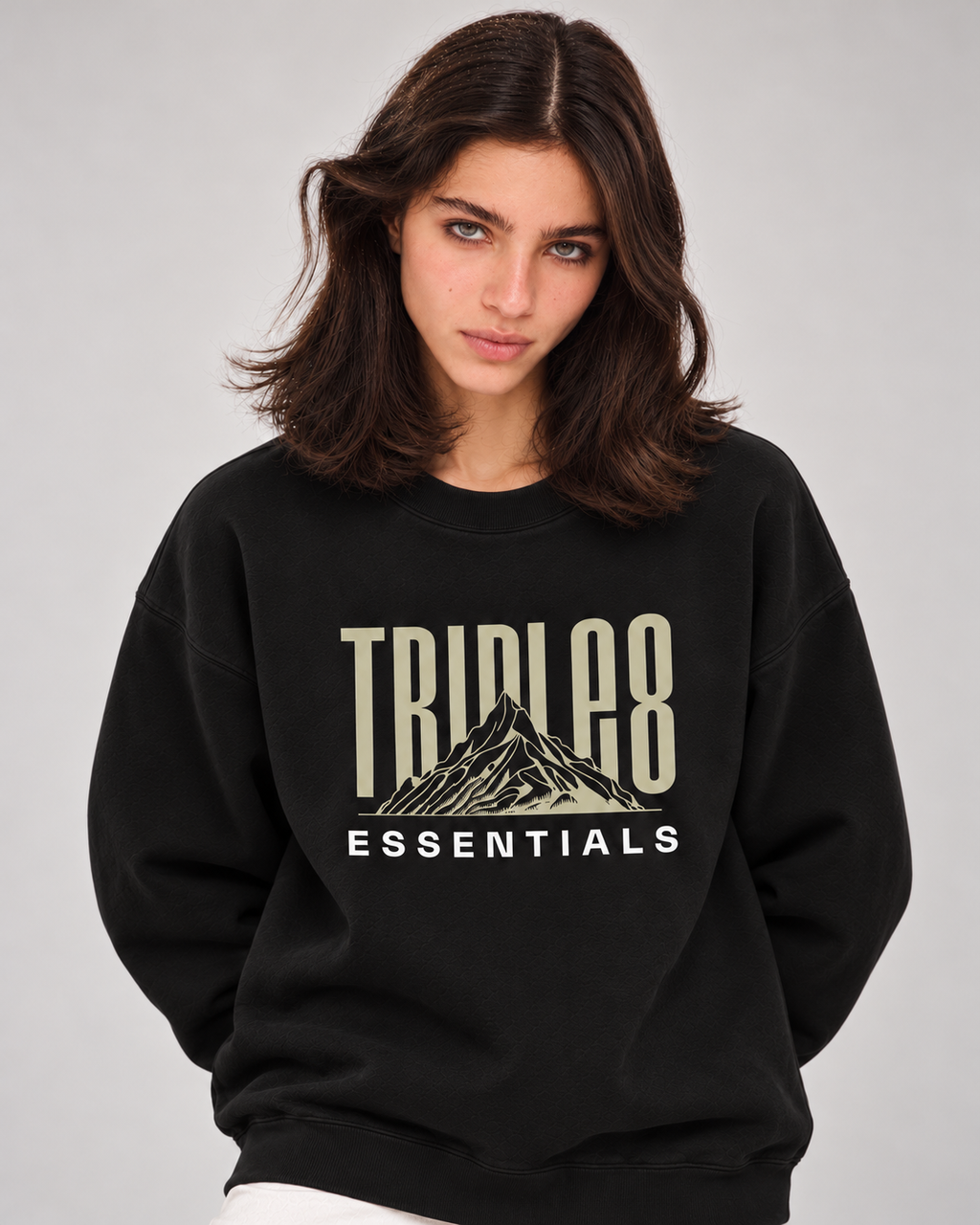 Mother Earth Crewneck Sweatshirt — Black