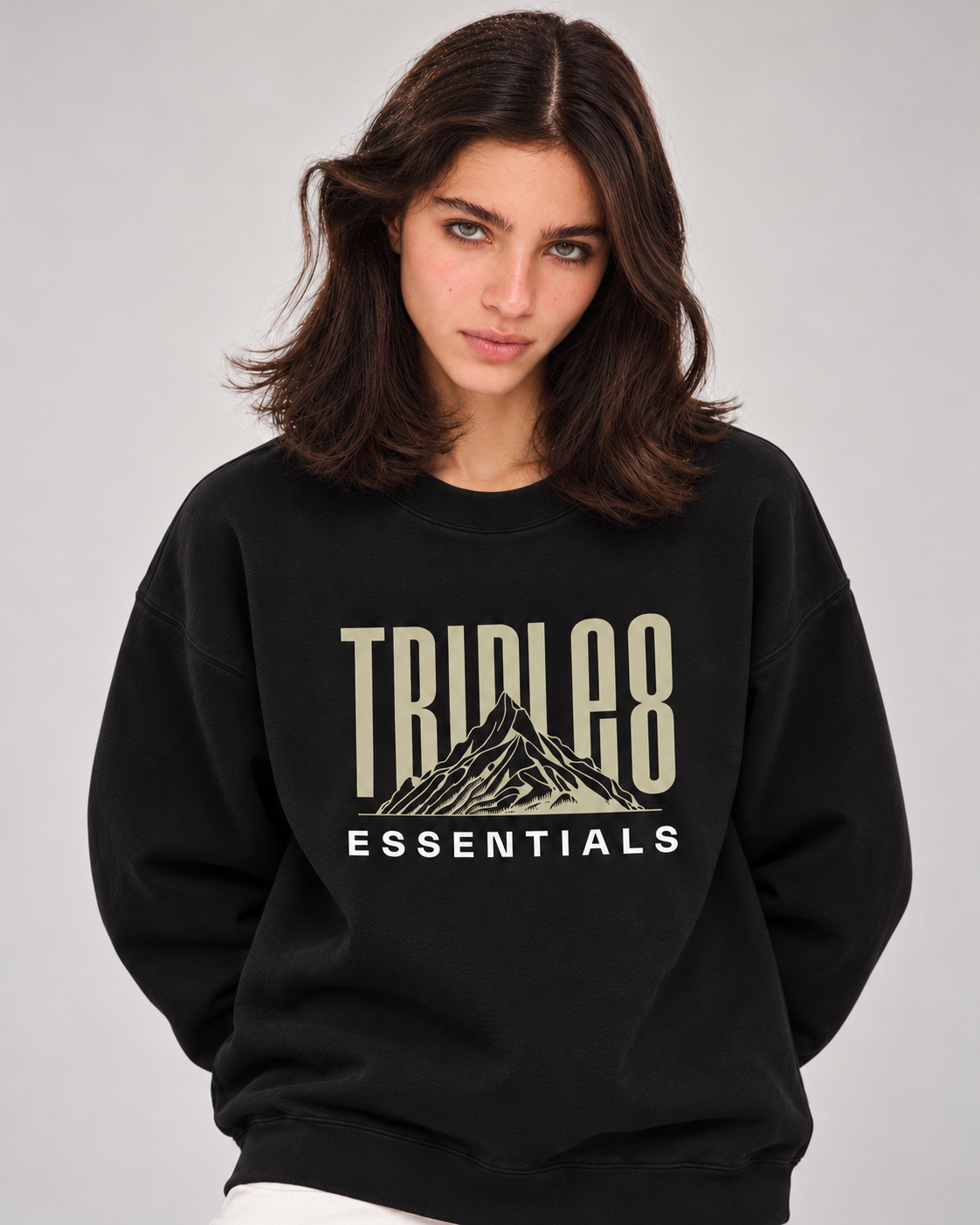Mother Earth Crewneck Sweatshirt — Black