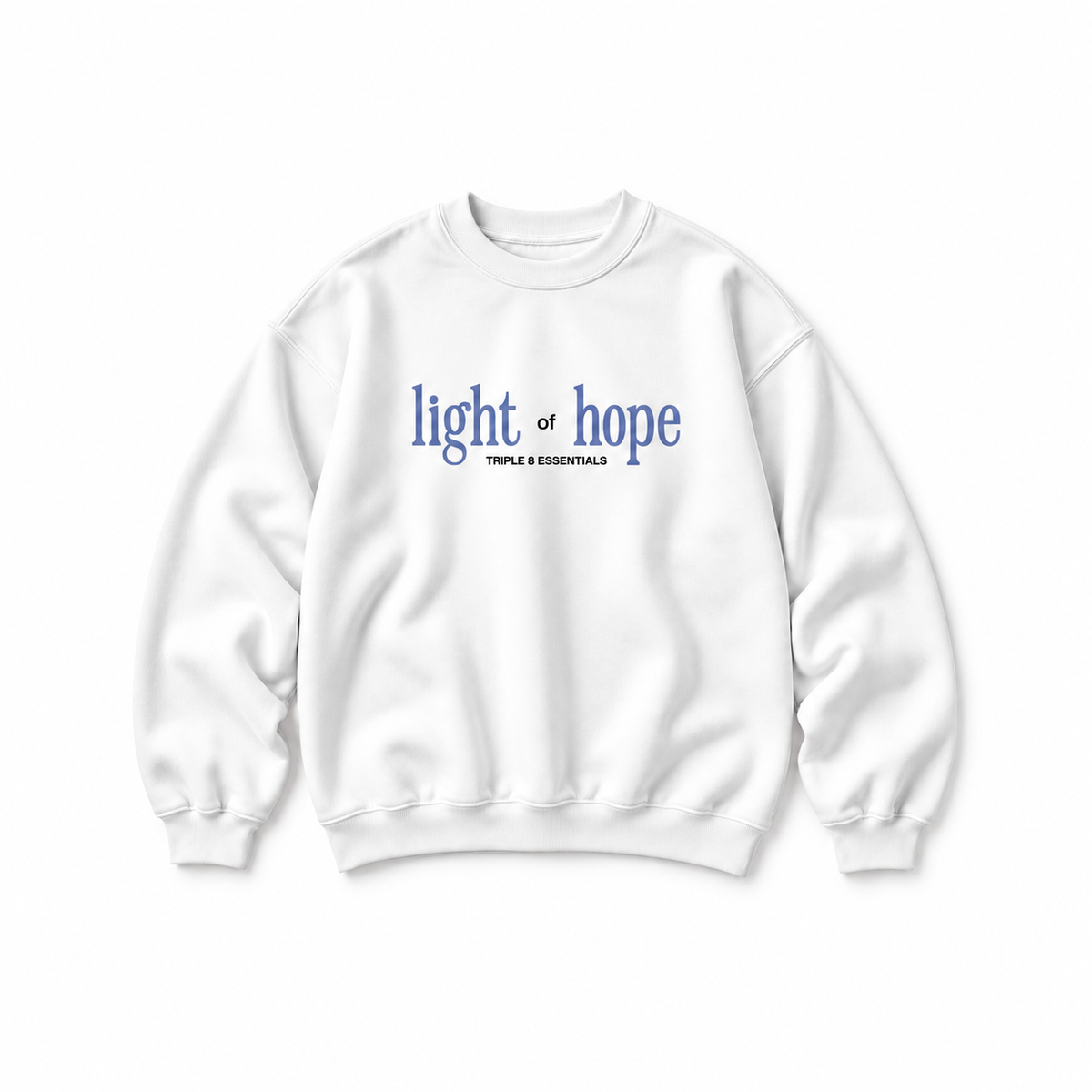 Light of Hope Crewneck Sweatshirt — White