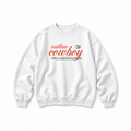 Outlaw Cowboy Crewneck Sweatshirt — White